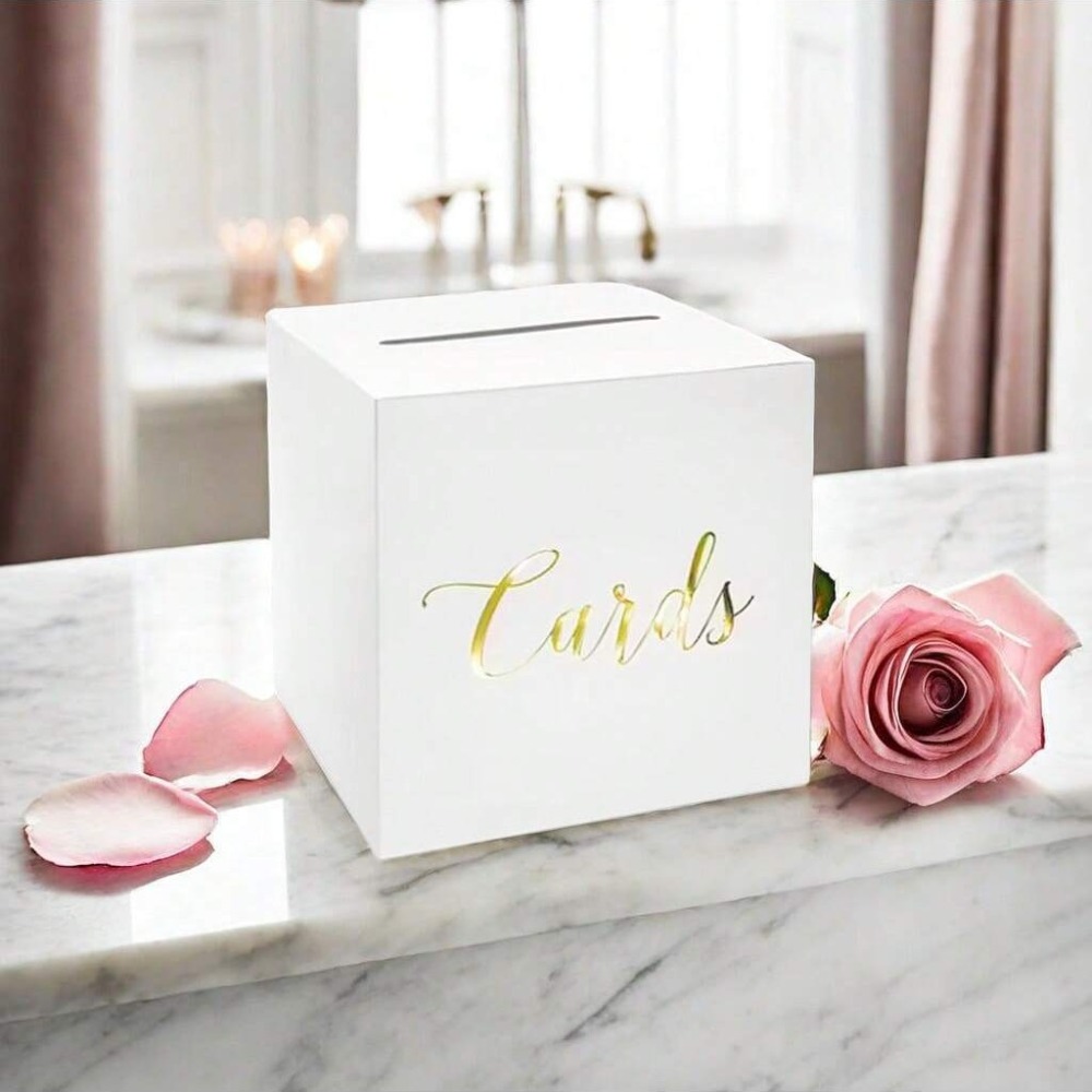 صندوق بطاقات زفاف إبداعي أبيض  - مراجعة Wedding Card Box وسعره